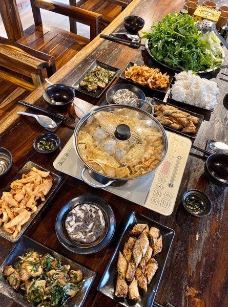 Vegetable hot pot for winter days