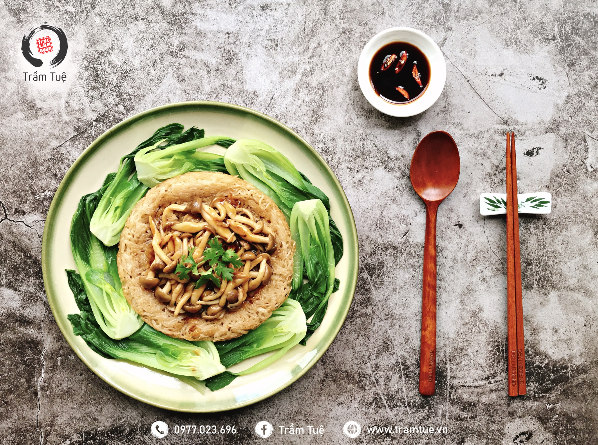 Hướng dẫn cách làm món bún áp chảo xốt nấm
