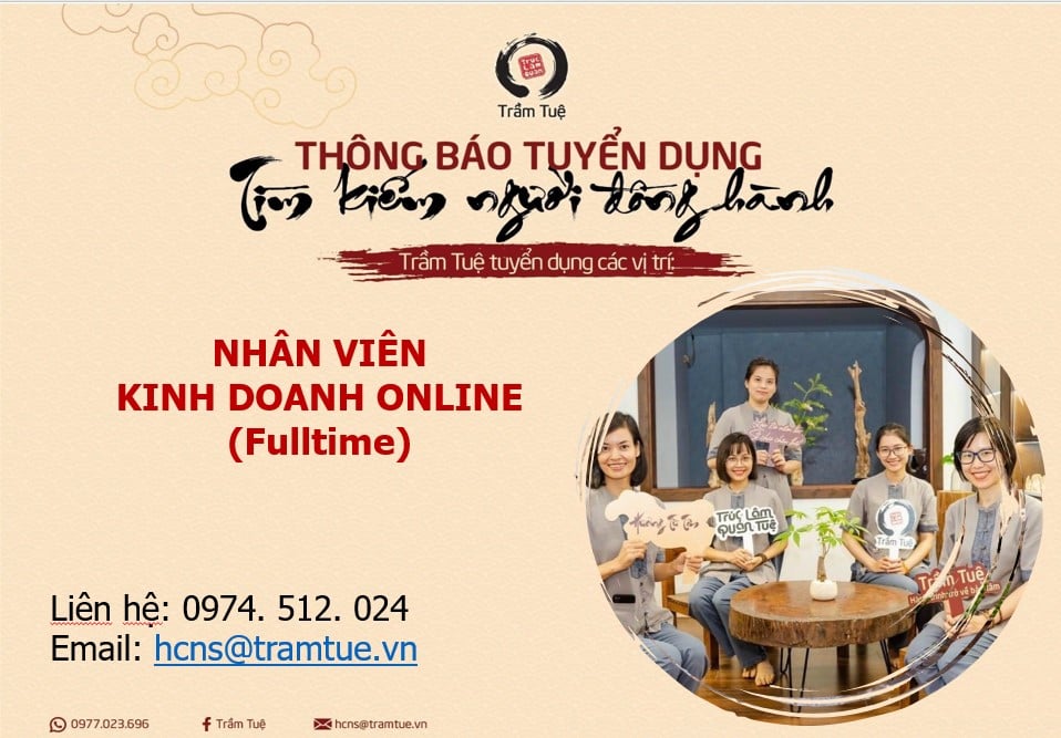 Nhân viên Kinh doanh Online Fulltime
