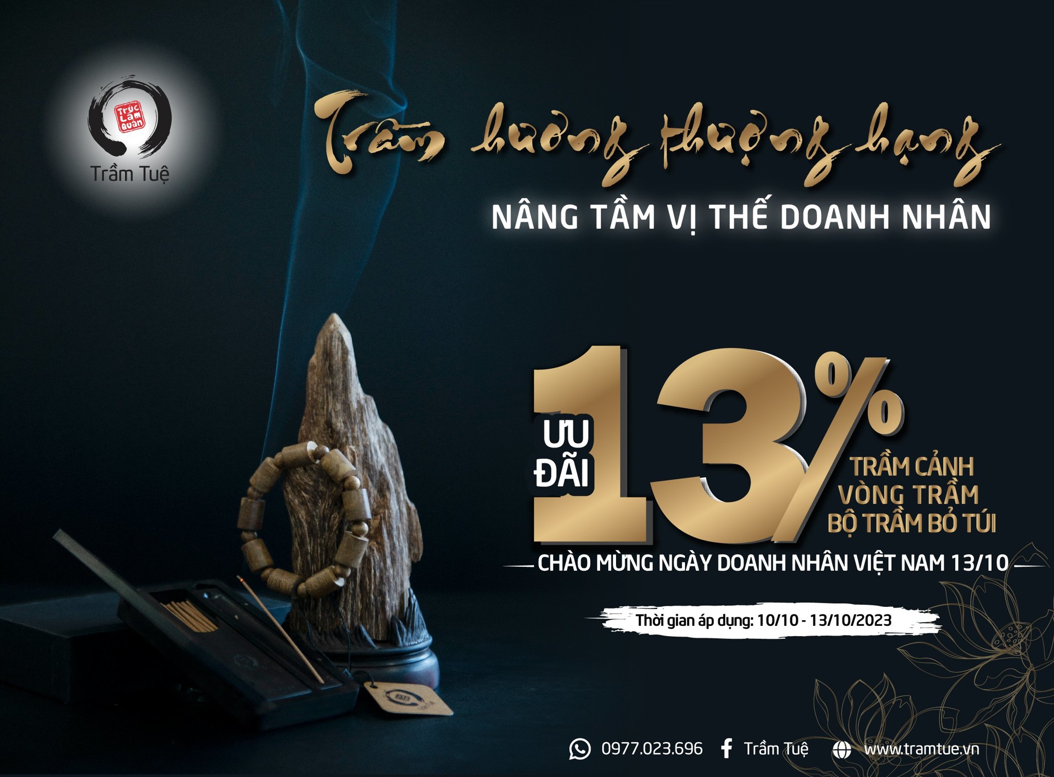 Trầm hương thượng hạng - Nâng tầm vị thế doanh nhân