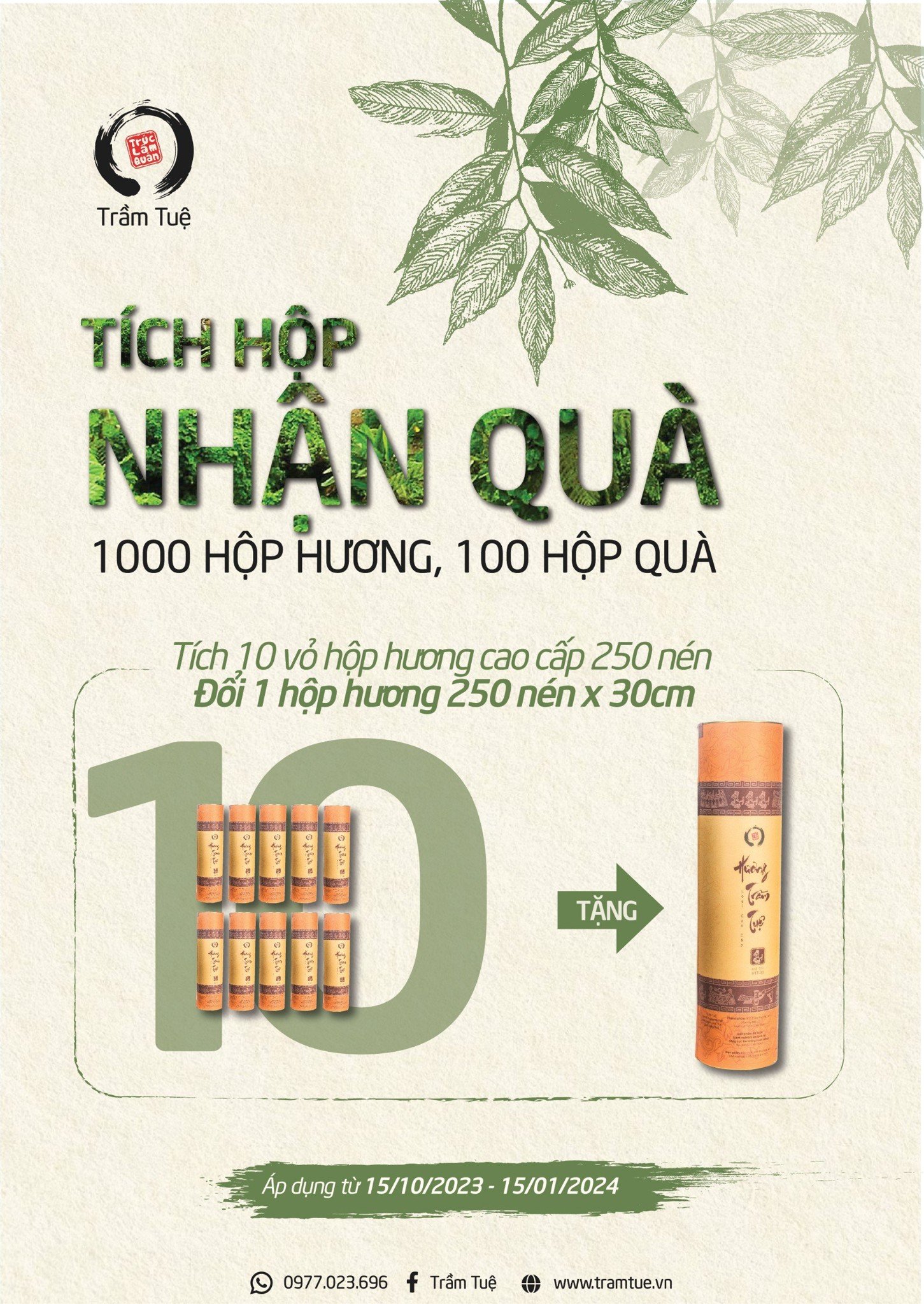 Tích hộp nhận quà - Lan tỏa sống xanh