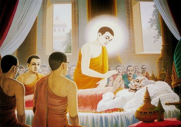 Đức Phật báo hiếu phụ mẫu thân lễ trà tỳ