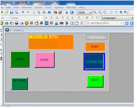 Lập trình Modbus HMI stm32,Lập trình Modbus STM32