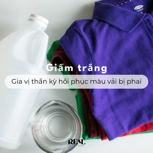 Giấm trắng - Gia vị thần kỳ hồi phục màu vải bị phai