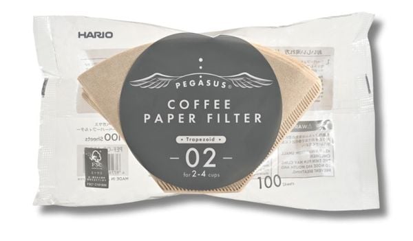 Giay-loc-ca-phe-Hario-Pegasus-coffee-paper-filter-100-to-size-02-mau-nau-tu-nhien-PEF-02-100M