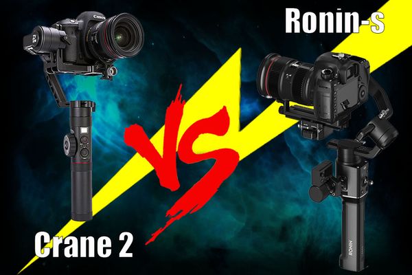 So sánh sự khác biệt giữa DJI Ronin S và Zhiyun Crane 2