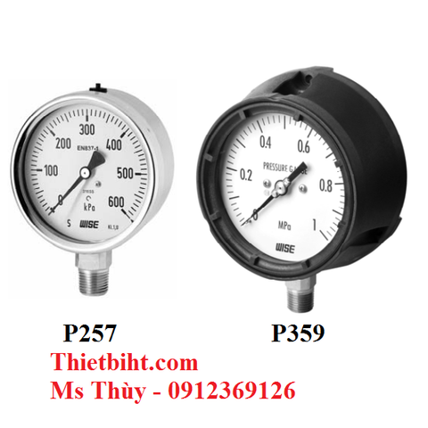 Đồng hồ áp suất Wise P257, P359