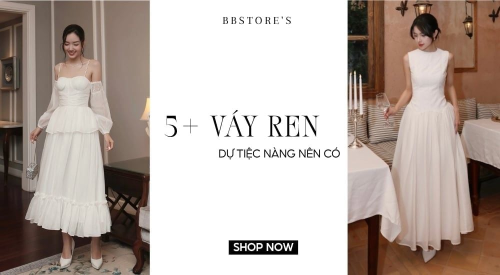 5+ váy ren dự tiệc nàng nên có
