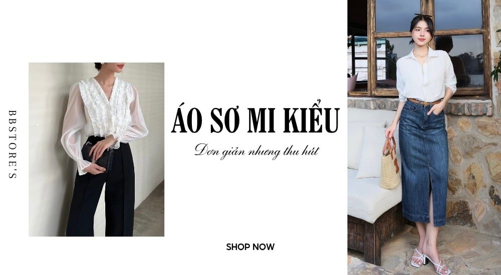 Áo sơ mi kiểu: Đơn giản nhưng thu hút