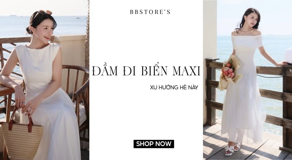Đầm đi biển maxi: Xu hướng hè này