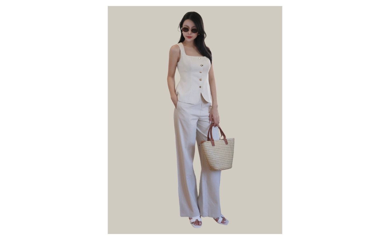 Quần suông dạo phố dài lưng cao Q4428N - Ảnh trưng bày