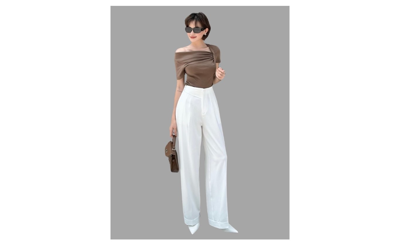 Quần suông công sở dài xếp ly Q3956H - Ảnh trưng bày