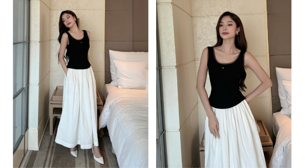 áo phối lưới