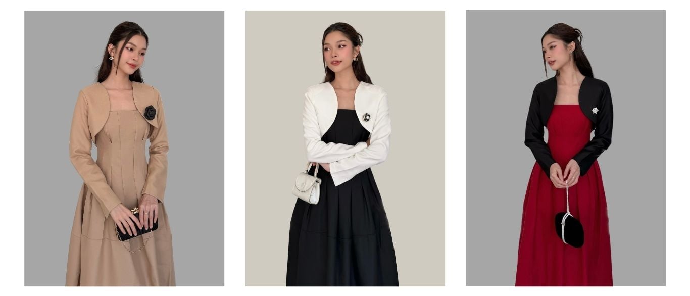 Áo blazer croptop tay dài - A1858S