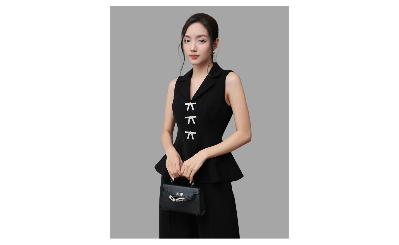 Áo kiểu peplum dự tiệc - A4256A