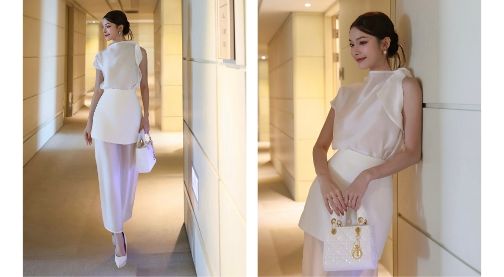 Áo kiểu tiệc voan không tay A4363T