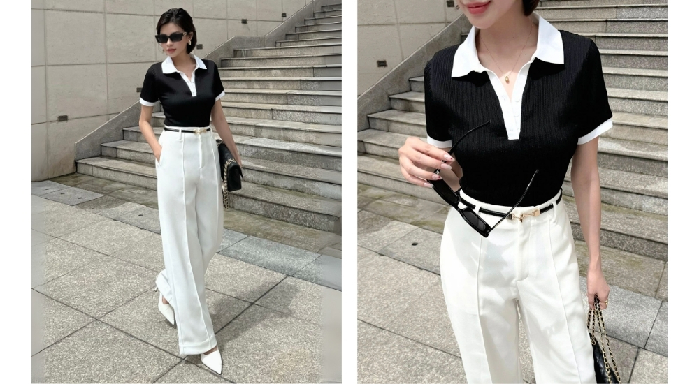 quần tây ống suông