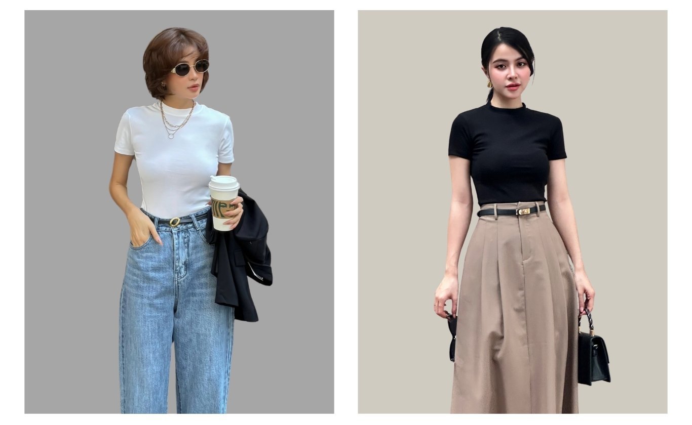 Áo thun tay lở lai bầu - A2189S