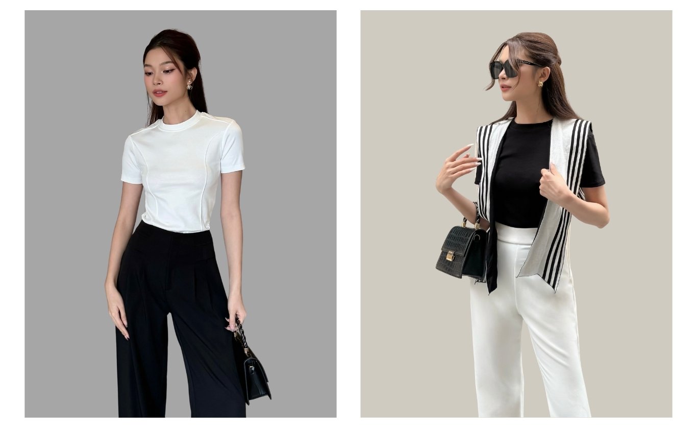 Áo thun tay ngắn cổ tròn - A2203S