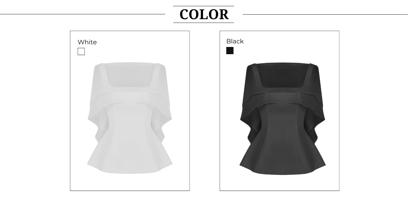 Áo kiểu tiệc cotton peplum A4371A - Bảng màu