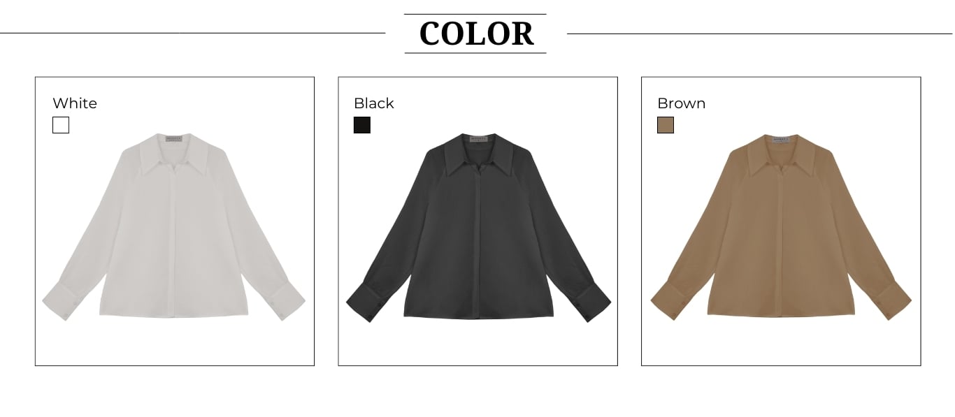 Áo sơ mi công sở voan tay raglan A4520A - Bảng màu