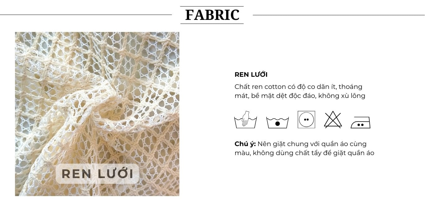 Áo kiểu tiệc cotton lưới kèm hoa A4373N - Chất vải cotton
