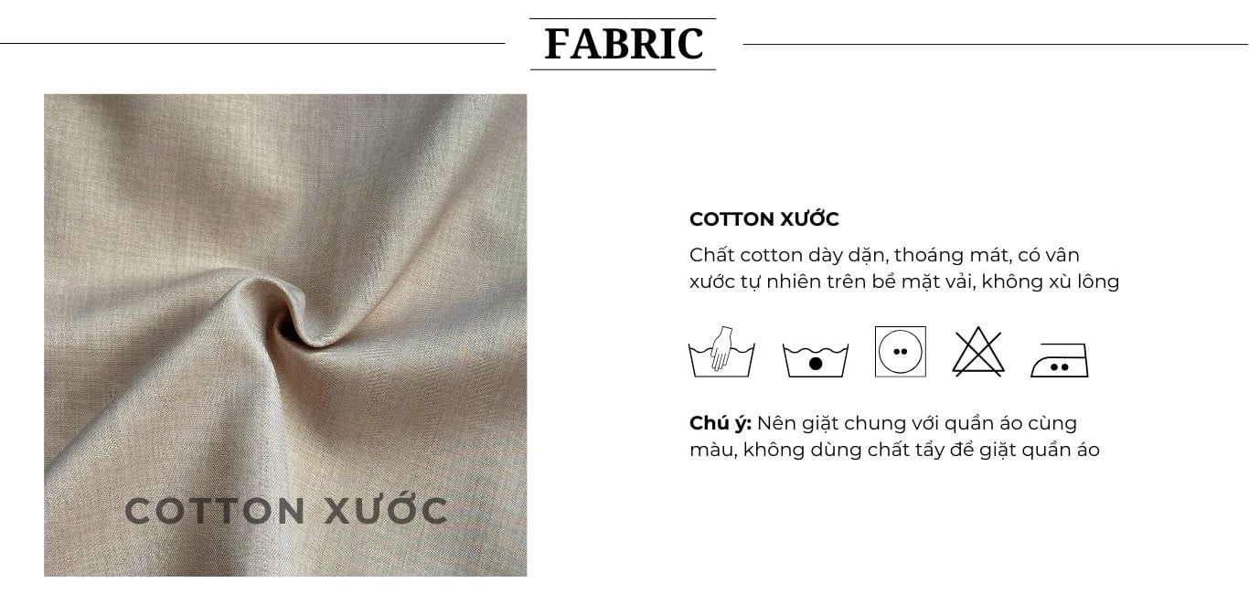 Chân váy xếp ly công sở xoè dài V4397A - Chất vải cotton
