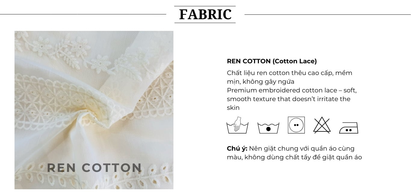 Set áo crop phối chân váy dài K4203T - Chất vải ren cotton