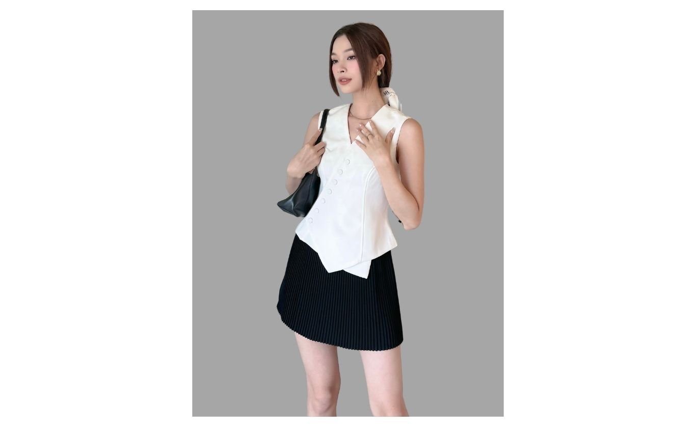 Chân váy ngắn xếp ly - MSA173