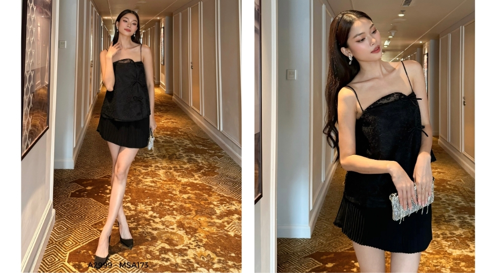 Chân váy ngắn xếp ly - MSA173