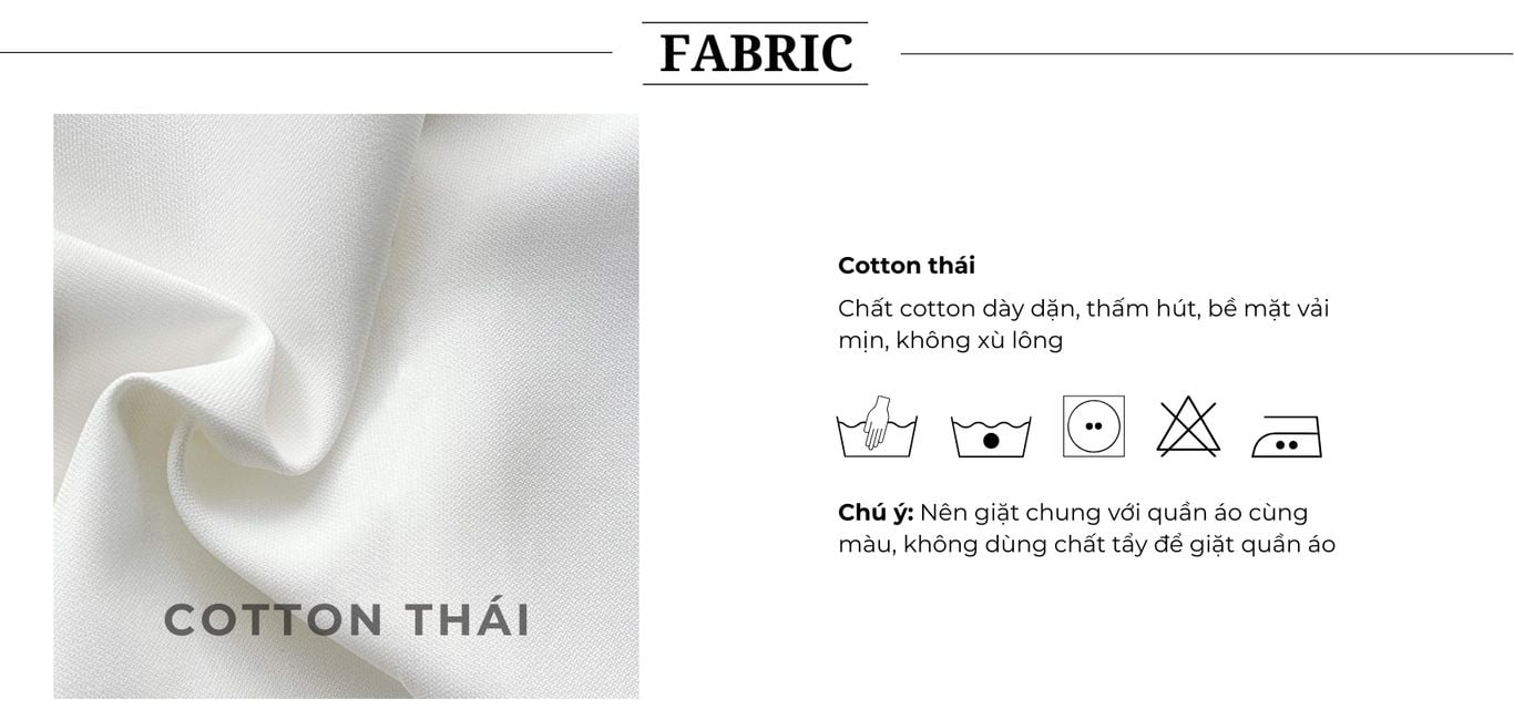 Chất vải của Áo kiểu peplum cổ cape viền chỉ - A2186