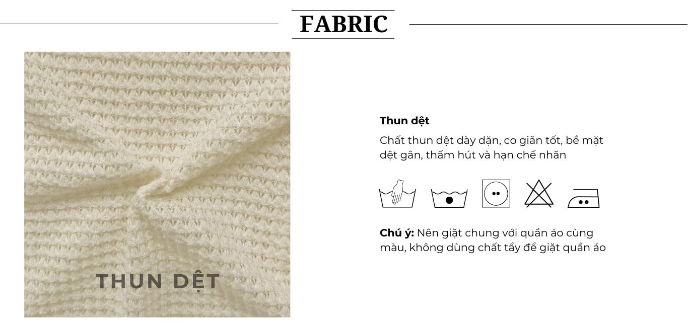 Chất vải của Áo kiểu tay dài trễ vai có vạt - A4193Q