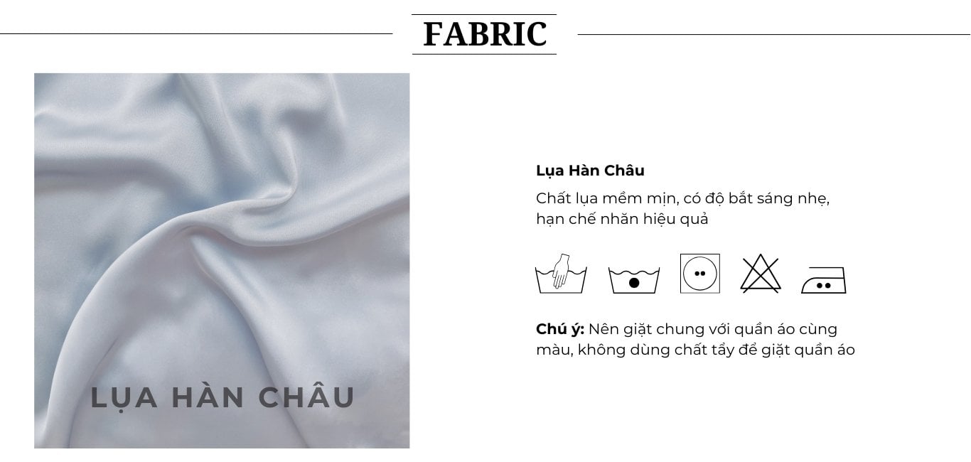 Chất vải của Áo sơ mi công sở vải lụa mát - A2379
