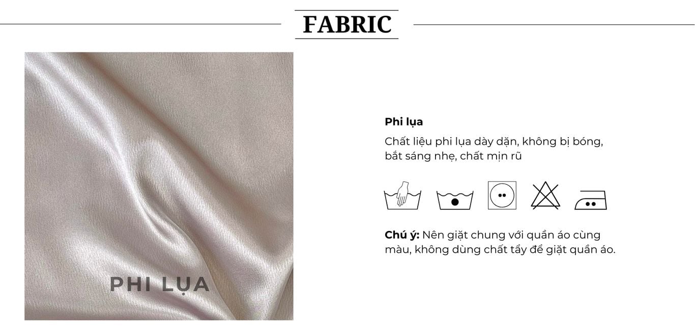 Chất vải của Chân váy lụa form dài - V3578