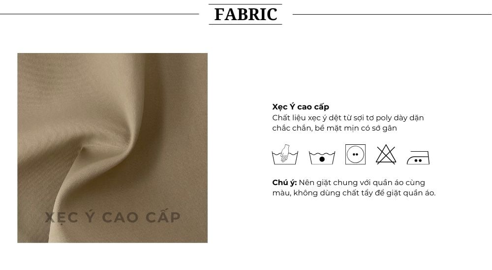 Chất vải của Chân váy suông công sở form dài - V4018A
