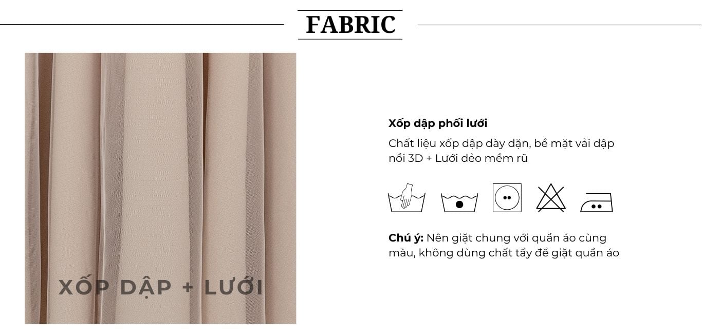 Chất vải của Đầm dài dự tiệc xòe phối lưới - D3275