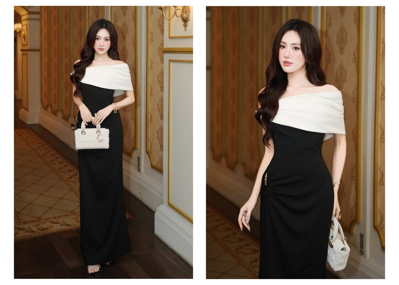 Đầm body tiệc dài cúp ngực D4495A - Ảnh lookbook