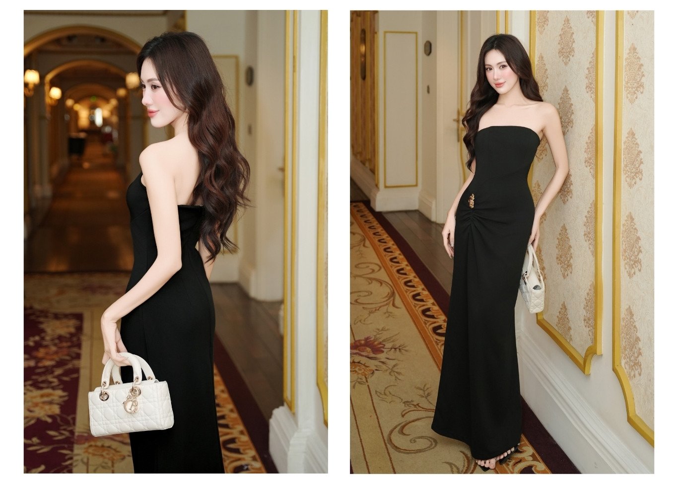 Đầm body tiệc dài cúp ngực D4495A - Ảnh lookbook