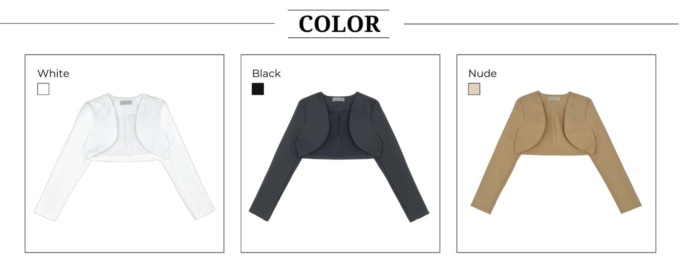Phân loại màu của Áo blazer croptop tay dài - A1858S