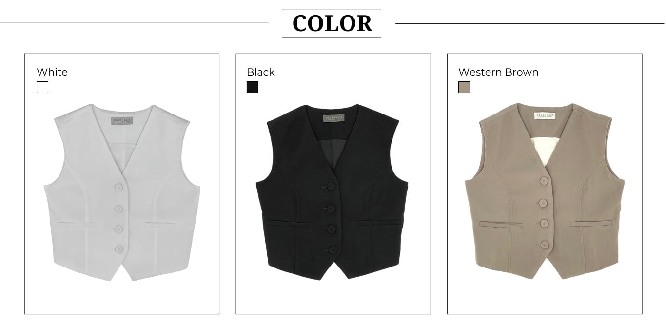 Phân loại màu của Áo gile croptop form basic - A3253