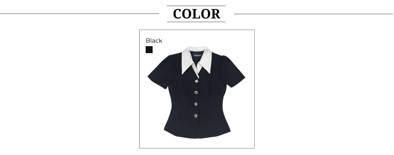 Phân loại màu của Áo kiểu peplum sơ mi tay ngắn - A3389