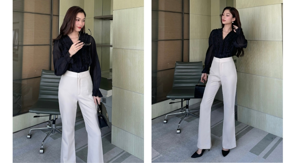 Quần dài ống loe công sở - Q2141