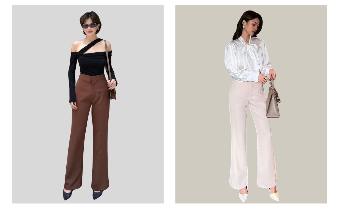 Quần dài ống loe công sở - Q2141