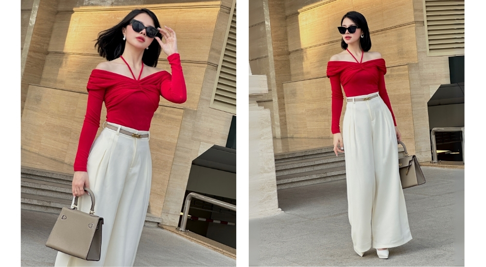 Quần suông công sở dài ống rộng Q2719