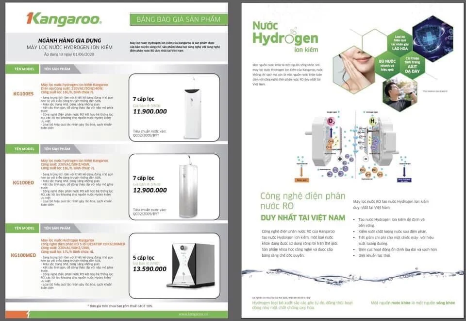 Máy lọc nước kangaroo - phương nam water 2
