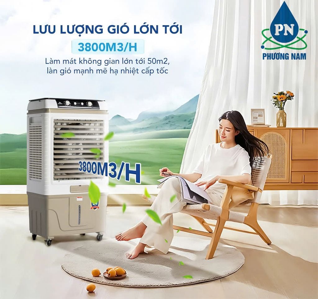 Quạt Hơi Nước Hòa Phát HPCF1-011. Làm Mát 40m² - 50m² - Phương Nam Water 2