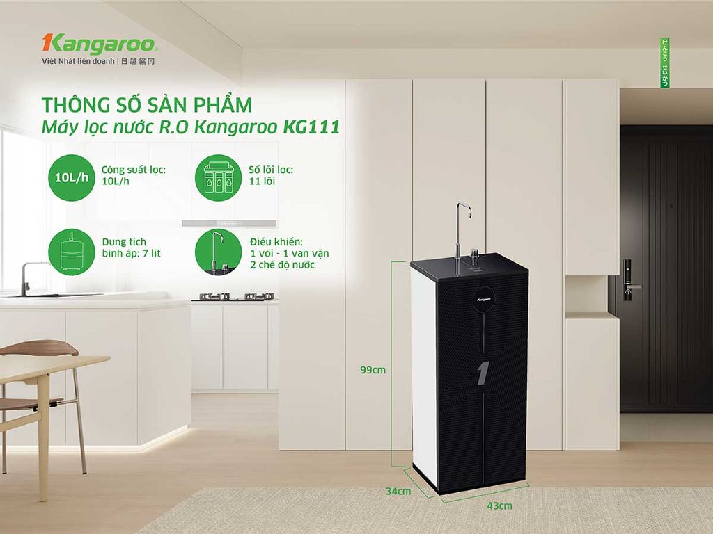 Máy Lọc Nước Kangaroo Hydrogen KG111 Phương Nam Water 2