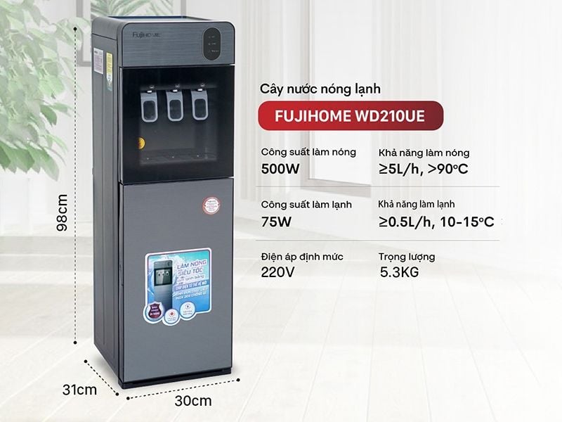 Cây Nước Nóng Lạnh Fujihome WD210UE - Phương Nam Water 1