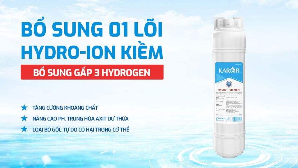 Máy Lọc Nước Nóng Lạnh Hydro-ion Kiềm Karofi KAE-S86 - Phương Nam Water 9