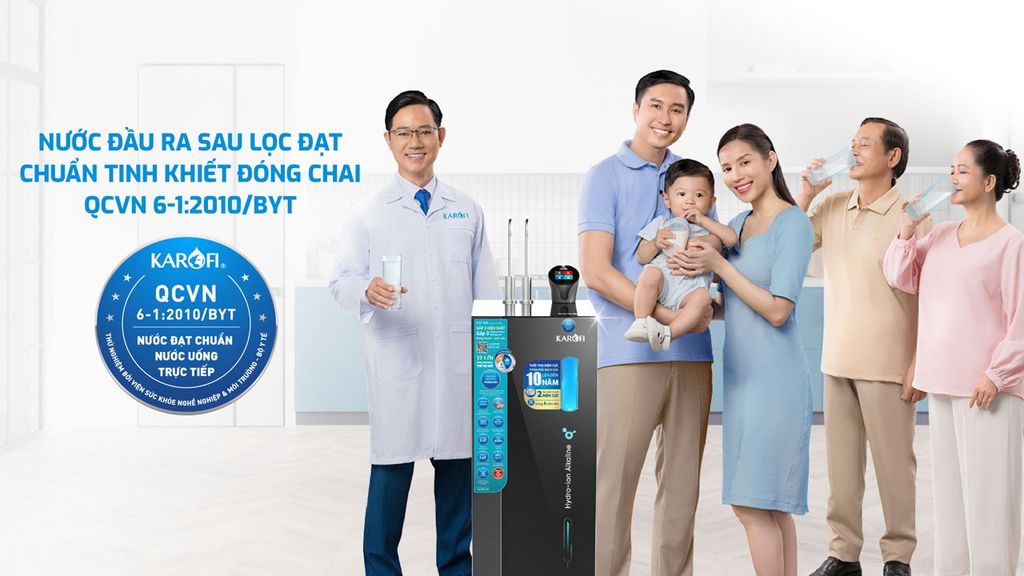 Máy Lọc Nước Nóng Lạnh Hydro-ion Kiềm Karofi KAE-S86 - Phương Nam Water 11